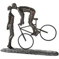 Casablanca by Gilde Skulptur Kiss me", Poly ronzefarben dunkelgraue