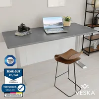 Veska Höhenverstellbarer Schreibtisch (140 x 70 cm) - Sitz-