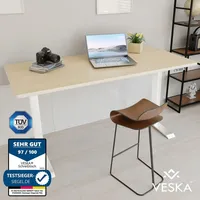 Veska Höhenverstellbarer Schreibtisch (140 x 70 cm) - Sitz-