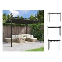 VidaXL Pergola mit Schiebedach Anthrazit 295x292x230 cm