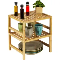 Relaxdays Schrankeinsatz 2er Set 20 x 35,5 x 30,5
