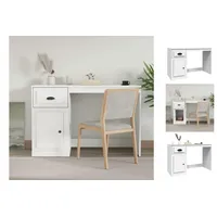 VidaXL Schreibtisch mit Schublade Weiß 115x50x75 cm Holzwerkstoff