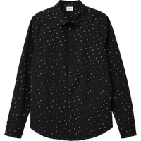 S.Oliver - Slim: Hemd mit Allover-Print, Jungen, schwarz, M