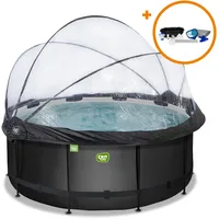 EXIT TOYS Black Leather Pool 360 x 122 cm