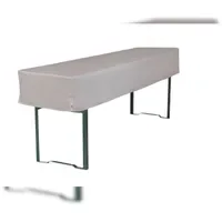 TexDeko Biertischhusse Tischdecke 3/8 Länge für Bierzelttisch Premium blickdicht