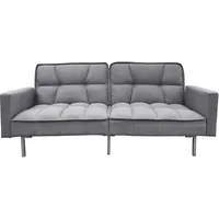 Hti-Living Schlafsofa Leinen 2-Sitzer Grau