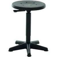 Stier Arbeitshocker Polyurethan Schwarz