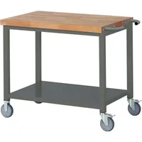 Stier Fahrbare Werkbank Premium mit Ablageboden BxTxH 1000x700x880 mm