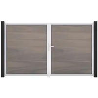 GROJA Steckzaun Tor Grande DIN Rechts EV1 Bi-Color co-extrudiert