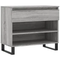 VidaXL Schuhregal Grau Sonoma 70x36x60 cm Holzwerkstoff