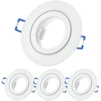 Sweet Led Einbaustrahler Bad IP44 Deckenspots weiß Aluminium GU10
