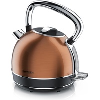 Arendo Wasserkocher mit Temperatureinstellung, 1,7 l, 2200 W, Edelstahl