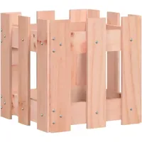 VidaXL Pflanzkübel Lattenzaun-Design 30x30x30 cm Massivholz Douglasie