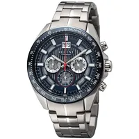 REGENT Herren-Chronograph Stahl/Schwarz