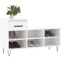 VidaXL Schuhregal Weiß 102x36x60 cm Holzwerkstoff