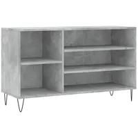 VidaXL Schuhregal Betongrau 102x36x60 cm Holzwerkstoff