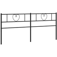 VidaXL Kopfteil Metall Schwarz 193 cm