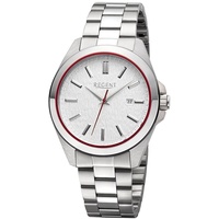 REGENT 11150784 Herrenuhr Quarz Stahl/Silberfarben