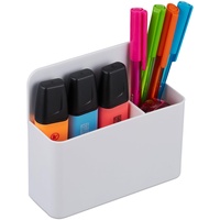 Relaxdays Stiftehalter 2er Set, magnetisch, Büro Organizer, HBT: 11,5x12,5x4