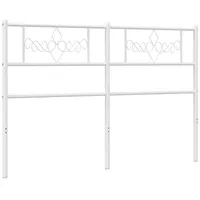 VidaXL Kopfteil Metall Weiß 120 cm