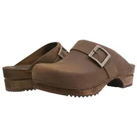 Sanita Wood-Urban Open Clog Antique Brown Gr.39 | Gr.: