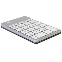 R-Go Tools R-Go Numpad Break Wireless, weiß/silber, Bluetooth (RGOCONMWLWH)