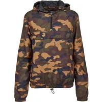 URBAN CLASSICS Ladies Camo Pull Over Jacket Woodcamo, S