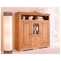 Home Affaire Highboard »Lisa«, Stauraumschrank aus massivem Kiefernholz, mit