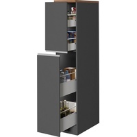 Kochstation Apothekerschrank KS-Sole Breite 30 cm, 2 Auszüge, 4