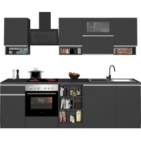 Kochstation Küchenzeile »KS-Sole«, Breite 256 cm, mit Geschirr-Abtropfschrank, ohne