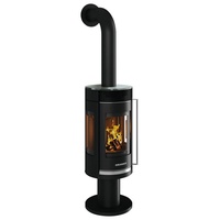 Oranier Rota Twist Schwarz, | Topplatte Glas