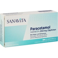 SANAVITA Pharmaceuticals GmbH Paracetamol SANAVITA 250 mg Zäpfchen