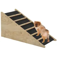 PawHut Haustierrampe Mehrschichtplatte, Tannenholz, Polyester