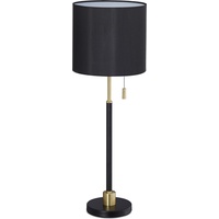 Relaxdays Tischlampe schwarz, gold