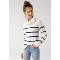 KangaROOS Rollkragenpullover, in lässiger Form mit Kontraststreifen, Gr. 52/54