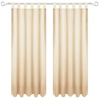 Bestgoodies Dekoschal Ellen Schlaufen Blickdicht 2er Pack - 140x145