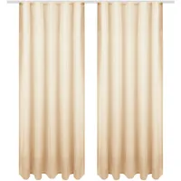 Bestgoodies Dekoschal Ellen Universalband 140x245 cm Beige, blickdichter Vorhang