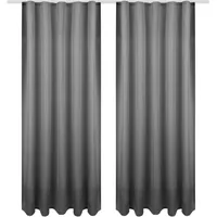 Bestgoodies Dekoschal Ellen Universalband 140x245 cm Anthrazit, blickdichter Vorhang
