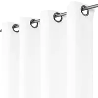 BestLivings Dekoschal Ellen Ösen ca. 140x145 cm weiß -