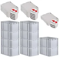 Proregal SuperSparSet 10x Eurobox NextGen Grip mit Scharnierdeckel und