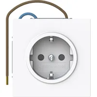 Busch-Jaeger Schuko-Steckdose mit Nachtorientierungslicht Studioweiß