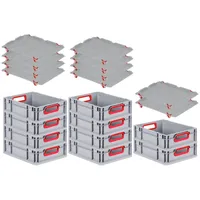 Proregal Spar Set 10x Eurobox Nextgen Color Mit Auflagedeckel