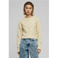 URBAN CLASSICS Check Knit Pullover Sand M