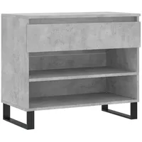 VidaXL Schuhregal Betongrau 70x36x60 cm Holzwerkstoff
