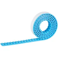 Infactory Selbstklebendes Spielbaustein-Tape für gängige Systeme, 1 m, hellblau