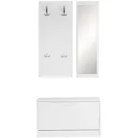 KADIMA DESIGN Wandgarderobe Delft Weiß