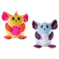 HEUNEC 756076 - Moodbooster Mäuschen Pep, Wendemaskottchen, Maus-Wende-Plüschfigur mit