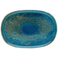 CreaTable Servierplatte YUKI, Hellblau - Weiß seidenmatt - 33