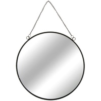 Mojawo Runder Wandspiegel mit Kette Ø 30 cm,