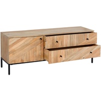 Mendler TV-Rack HWC-L95, TV-Board Fernsehtisch Lowboard TV-Schrank Kommode, Massiv-Holz